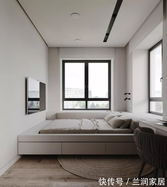 地台床|都是小卧室,为什么他家的一点也不挤?