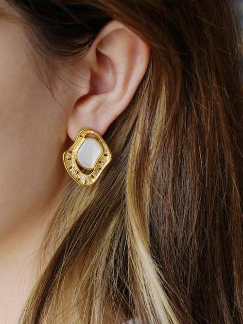 日常通勤气质耳环合集，明星同款ORANGE CUBE耳环