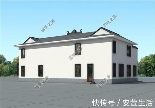 农村|农村20万四合院设计图,青山绿水间,享受农村生活