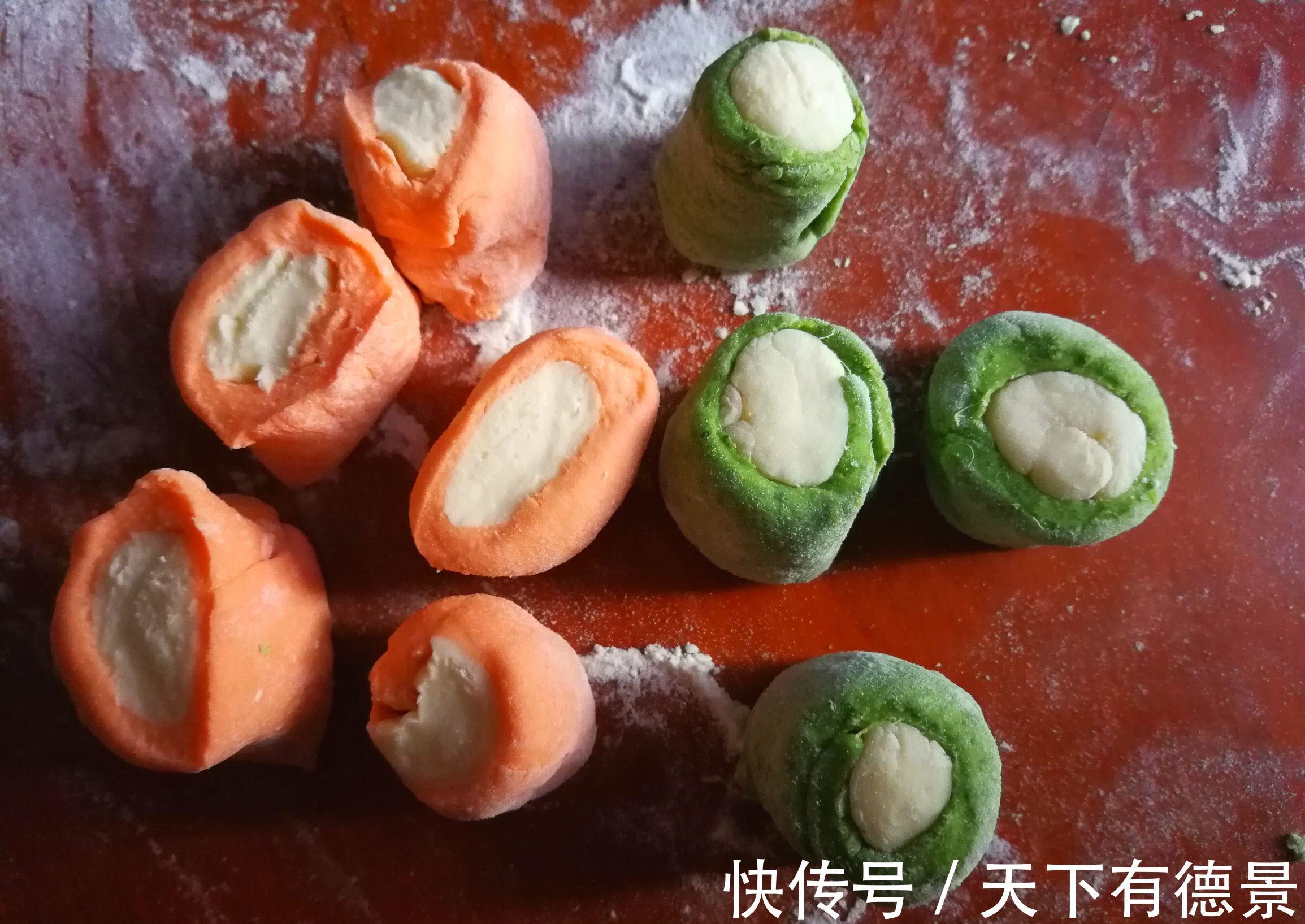 冬病夏治|第一次学包白玉彩饺，虽然忙活了半天，见家人吃得这么开心很满足
