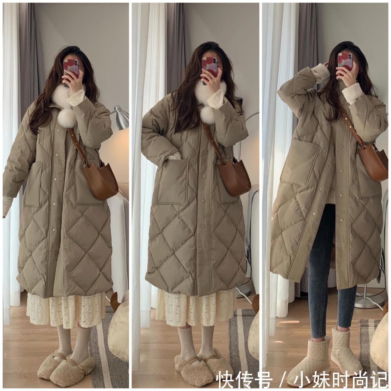 丑萌的棉服如何穿出温柔气质感?建议学她6套穿搭,高级又淑女范