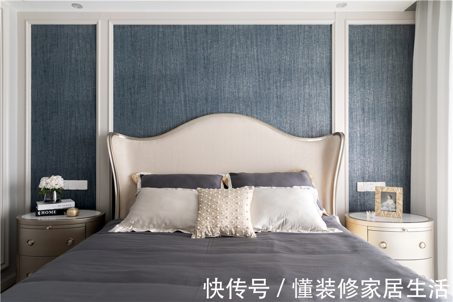 床头柜|2021年的装修能好看到什么样?21万打造浪漫优雅的四居法式轻奢风