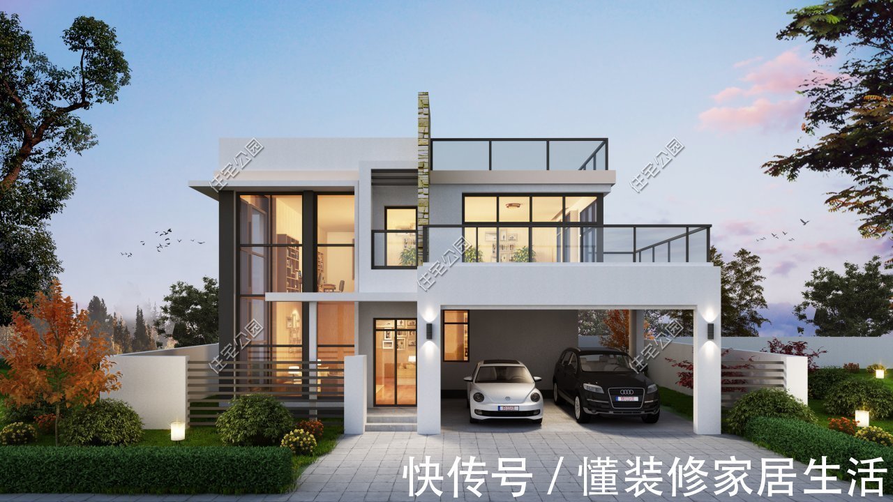 预算|10套高颜值二层别墅,附带详细的平面方案,你更喜欢哪一套?