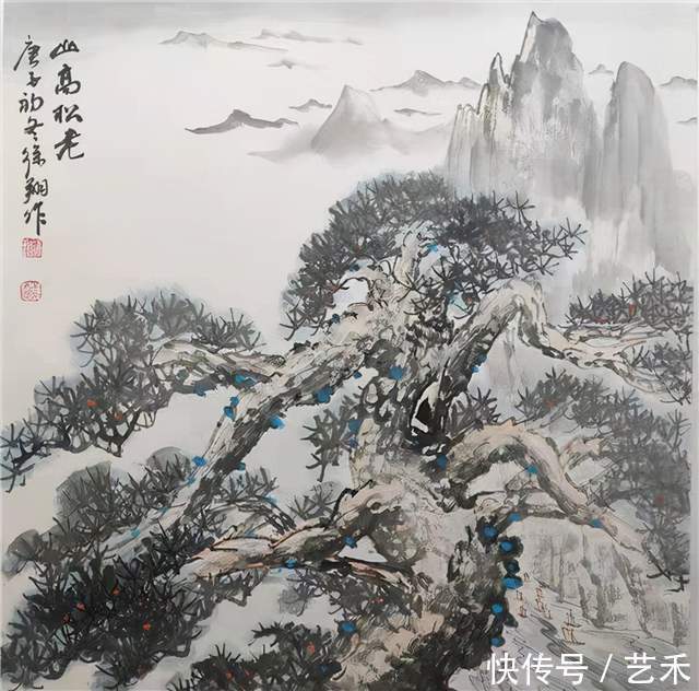 山水画#潋华清辉 墨色成画——著名山水画家徐祥作品赏析