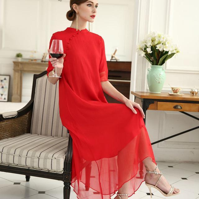 优雅|中国风改良旗袍连衣裙,不穿上就不会知道有多美