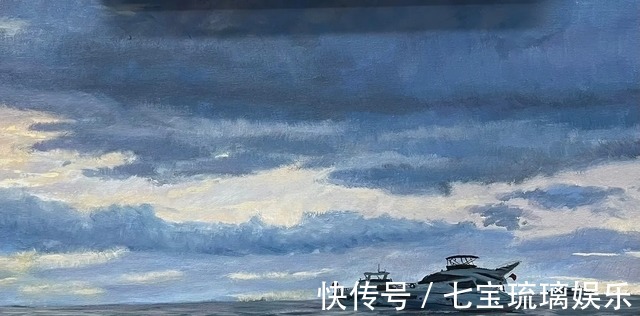 油画!12岁王诗龄晒油画作品,意外曝光画室内景,画作曾被拍卖至10万元
