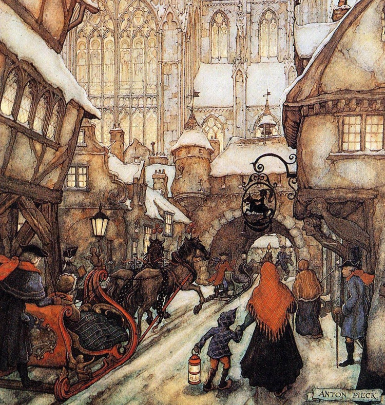 anton&荷兰著名画家Anton Pieck绘画作品