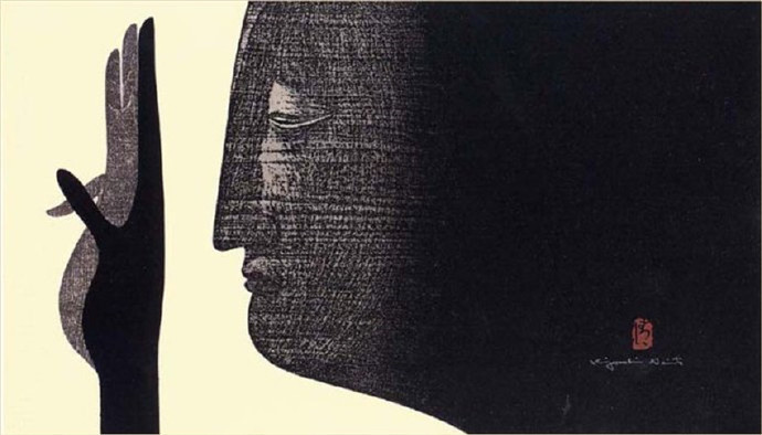 近代@日本近代版画大师斋藤清人物系列版画作品