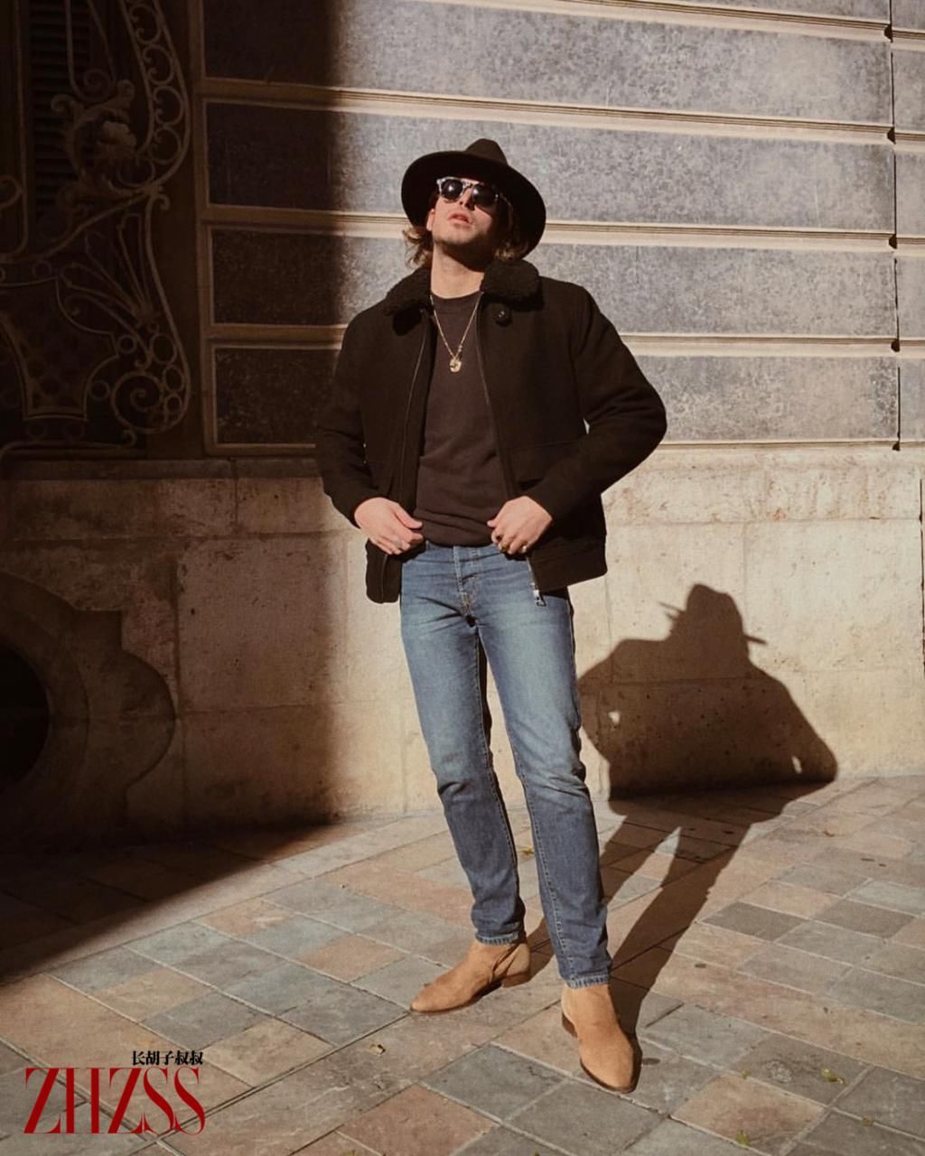 巴黎驼色大衣，私服混搭