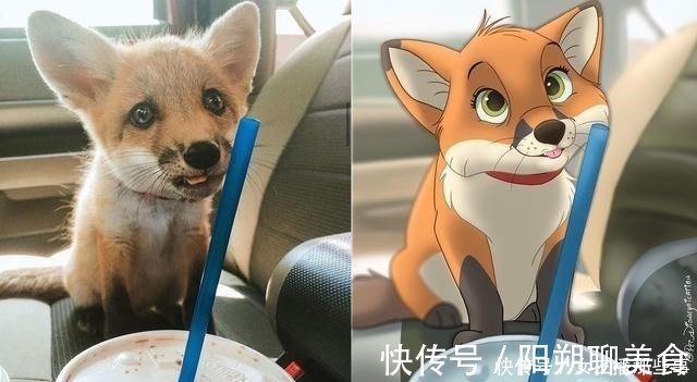 宠物照|迪士尼化宠物照,画家笔下的小家伙们就像是动画片中的角色一样