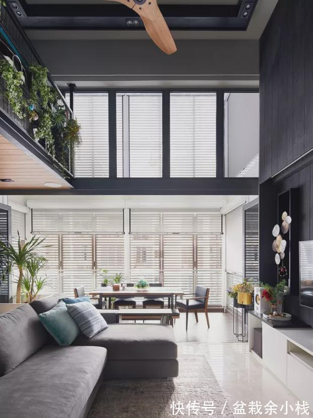 齐家云云|93㎡层高4米5,挑空搭建楼板一层变两层,多间双人书房让人羡慕