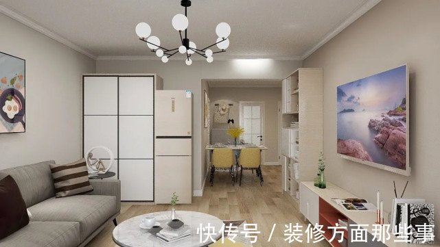 餐厅|90平现代风二居室,餐厅温馨,女儿房设计童趣十足