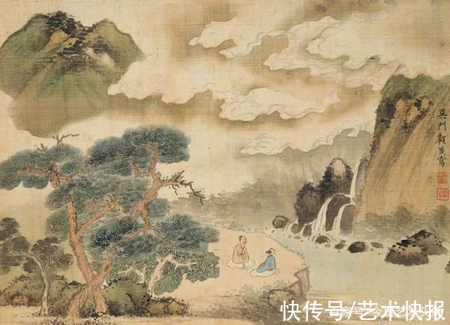 芦汀|清代画家顾殷《山水册》，得古人用笔之妙