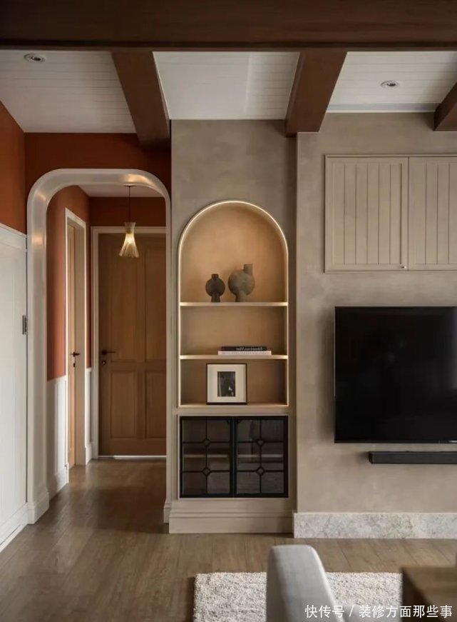 卫生间|看腻了日式北欧,来看看她家113㎡脏橘+墨绿的东南亚风吧