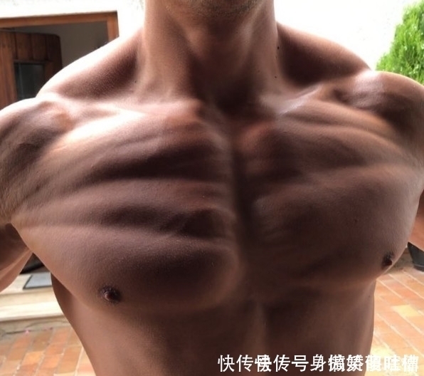 肌肉男|德国肌肉男超低体脂,胸肌上的肌肉块像拉丝的一样