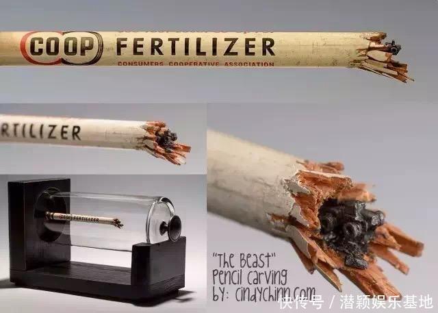 美国艺术家 Cindy Chinn 在铅笔上微雕艺术的作品