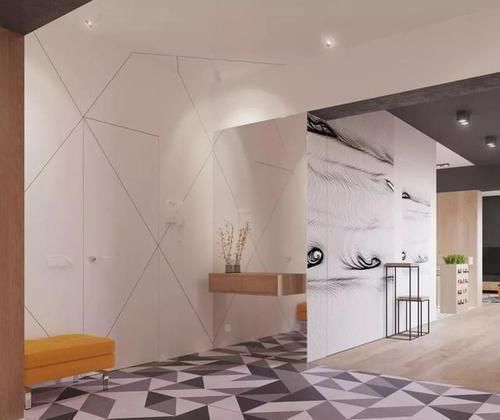 瓷砖|玄关,别再通铺瓷砖了,当下年轻人都喜欢这样装,也太好看了吧