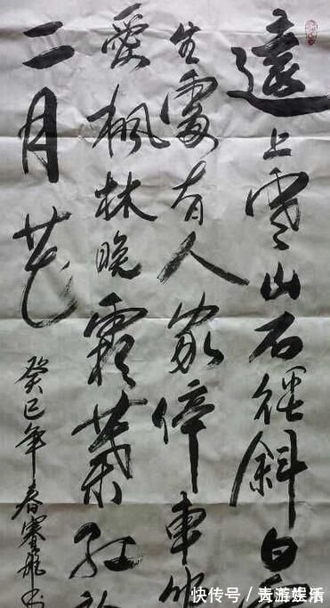 断箭$女明星何赛飞的书法不赖,行书飘逸,楷书大气,颠覆你的审美观