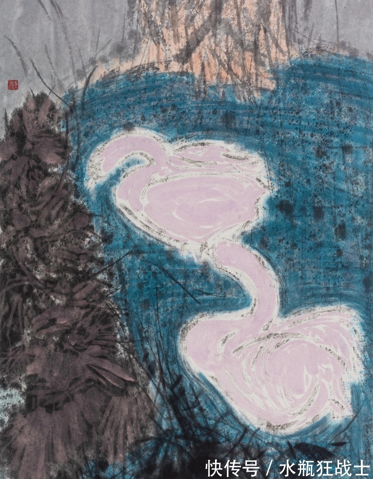 国画家!曹鑫中国画|有意渲染一种神秘而幽深的气氛