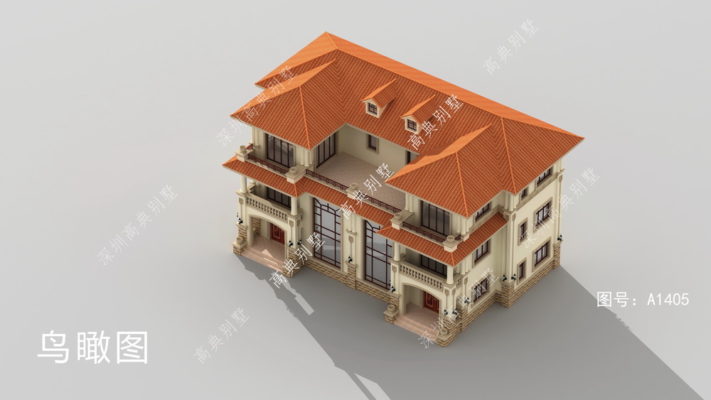 欧式|融合现代元素的“欧式双拼别墅”更适合农村的田园环境