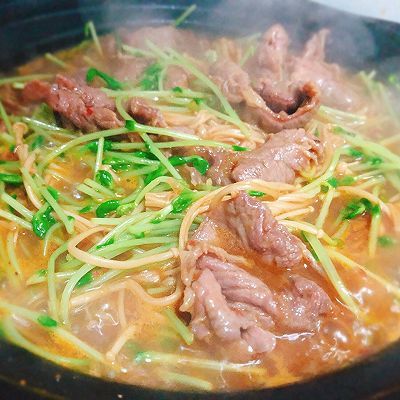 金针菇|水煮牛肉片