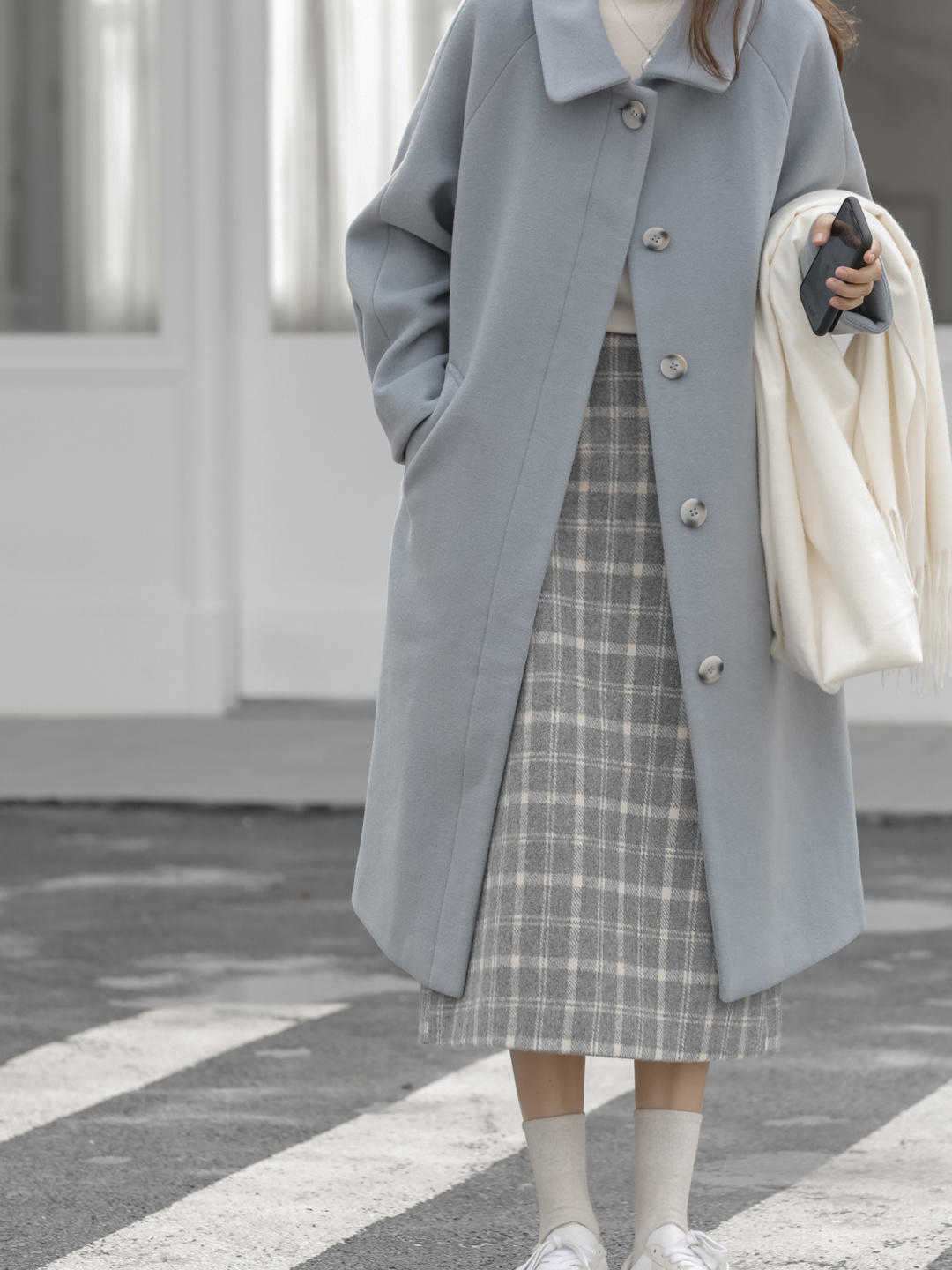 深色系|冬天一定要码住毛呢半裙!温婉优雅又能修饰身材,上身效果贼美