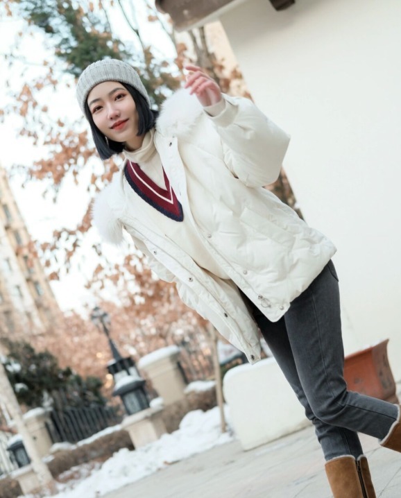 裤子 今年流行“羽绒服+裤子”,日常舒适又保暖,随便穿穿都有好气质