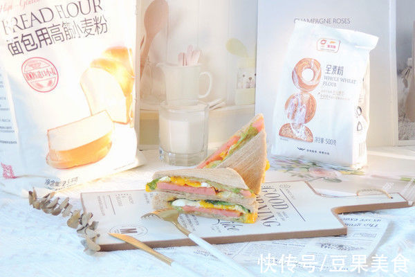 低热量全麦吐司三明治比卖的还好吃，简单易做味道棒