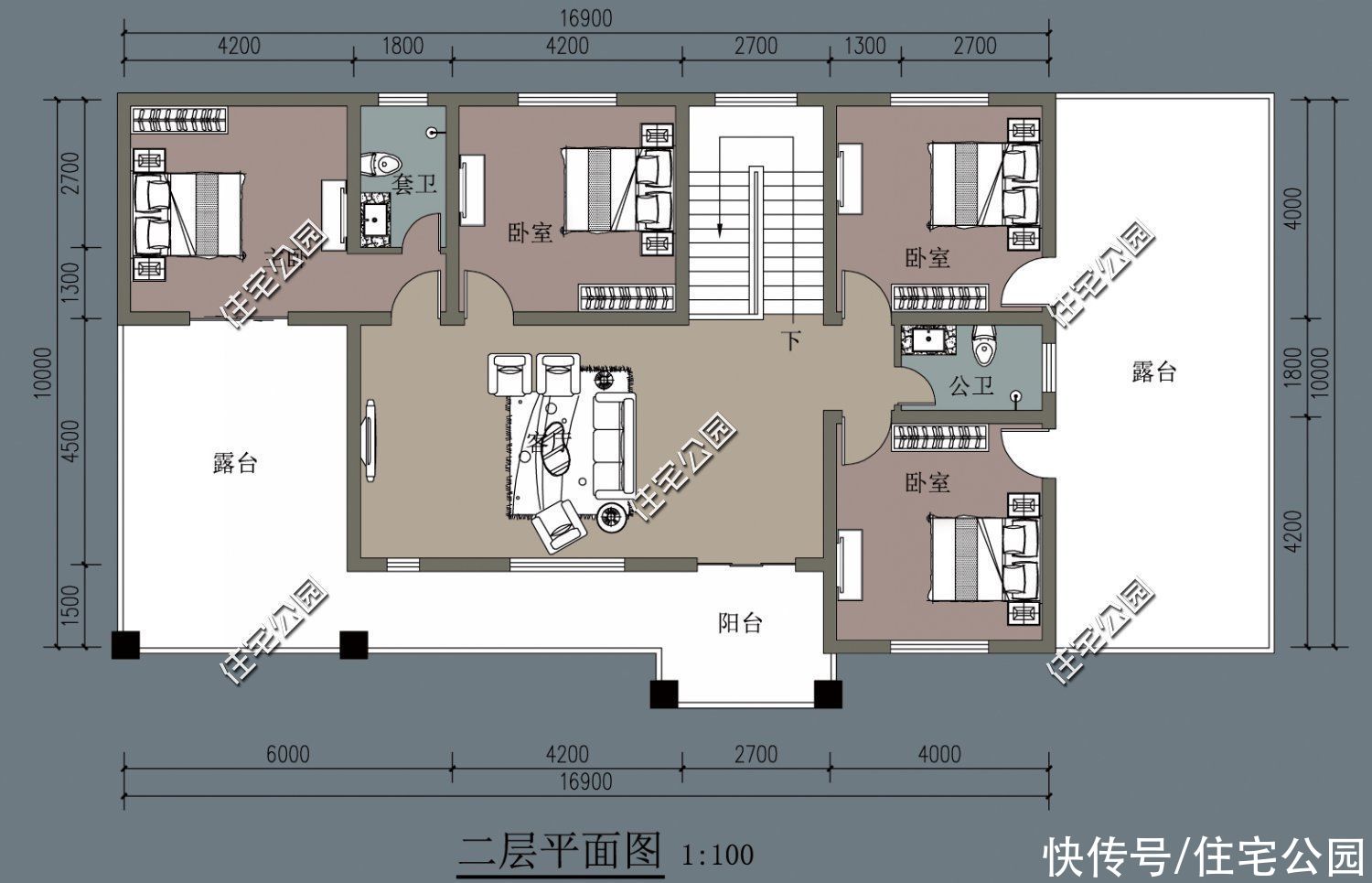 占地面积|10套柴火灶户型推荐，实用性不输城里小区房，尤其是第6套太美了