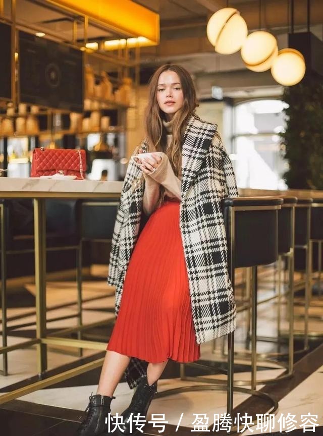 互搭|大衣+裙子=冬天最优雅的女神装