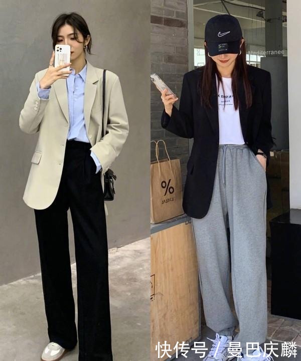 春天第一件外套就选小西装，借鉴时尚博主的穿搭思路，优雅显气质