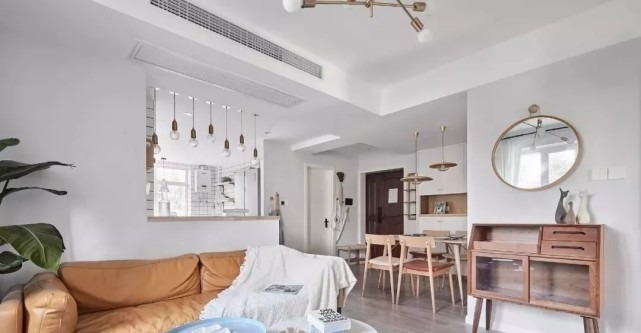 北欧风|平淡无奇的89㎡小户型,将其客餐厅全开放,瞬间变得美貌又明亮!