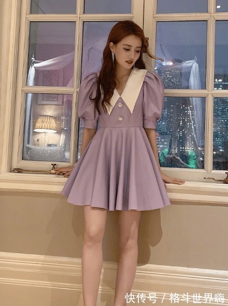 娃娃领|徐璐美颜开得也太过,差点让人认不出,多亏秀出了“漫画腿”!