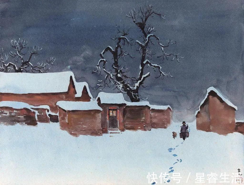 水彩&他被徐悲鸿称为“中国艺术界卓绝天才”,融入水墨意境的水彩,太美好了!