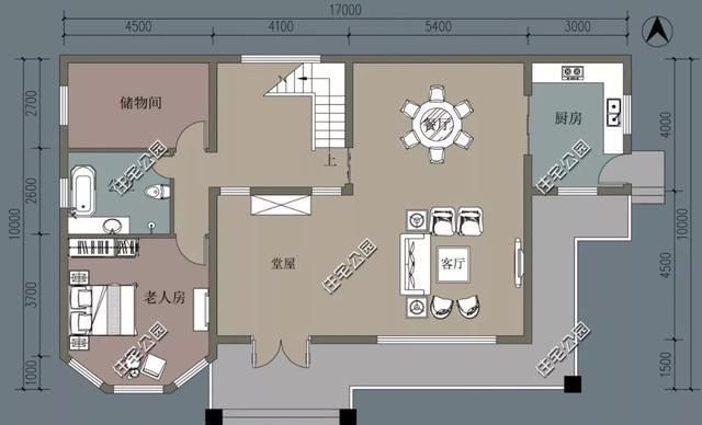 建筑面积|农村没有堂屋的房子不是好房子,20套户型分享,总有一套看上眼
