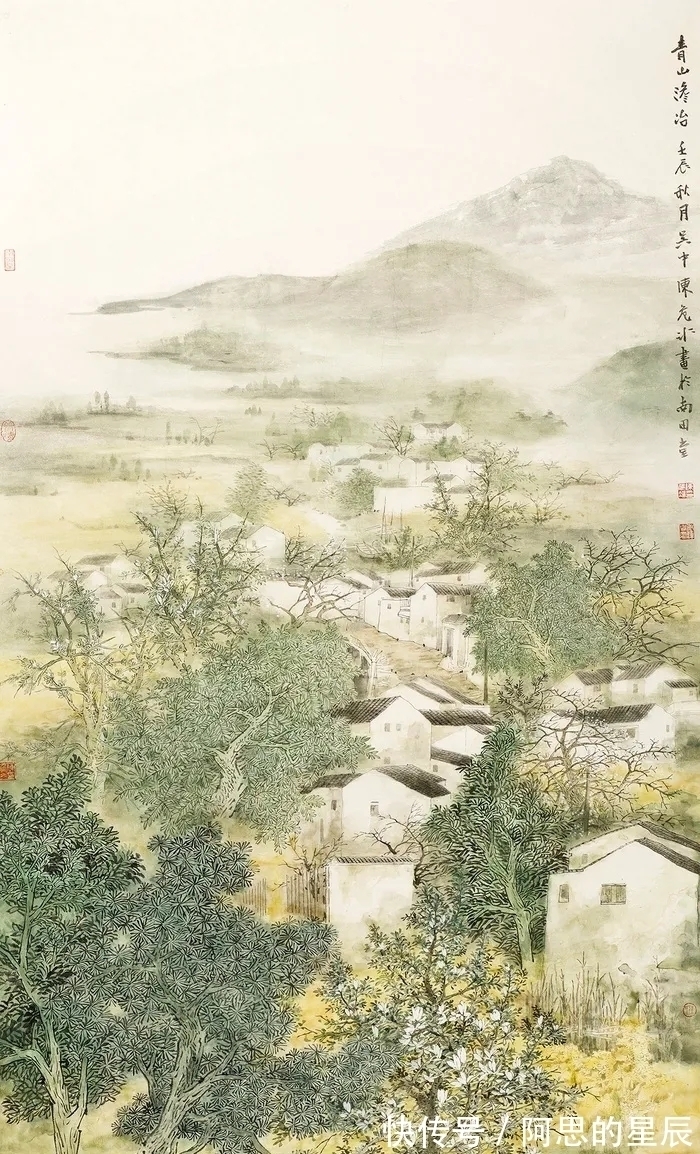田园！有田园的诗意，有诗意的田园｜陈危冰山水画