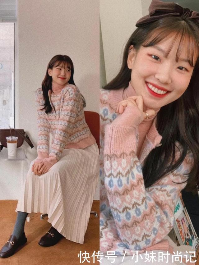 冬季穿衣休闲舒适很重要, 韩系邻家姐姐风了解一下, 亲和力满满