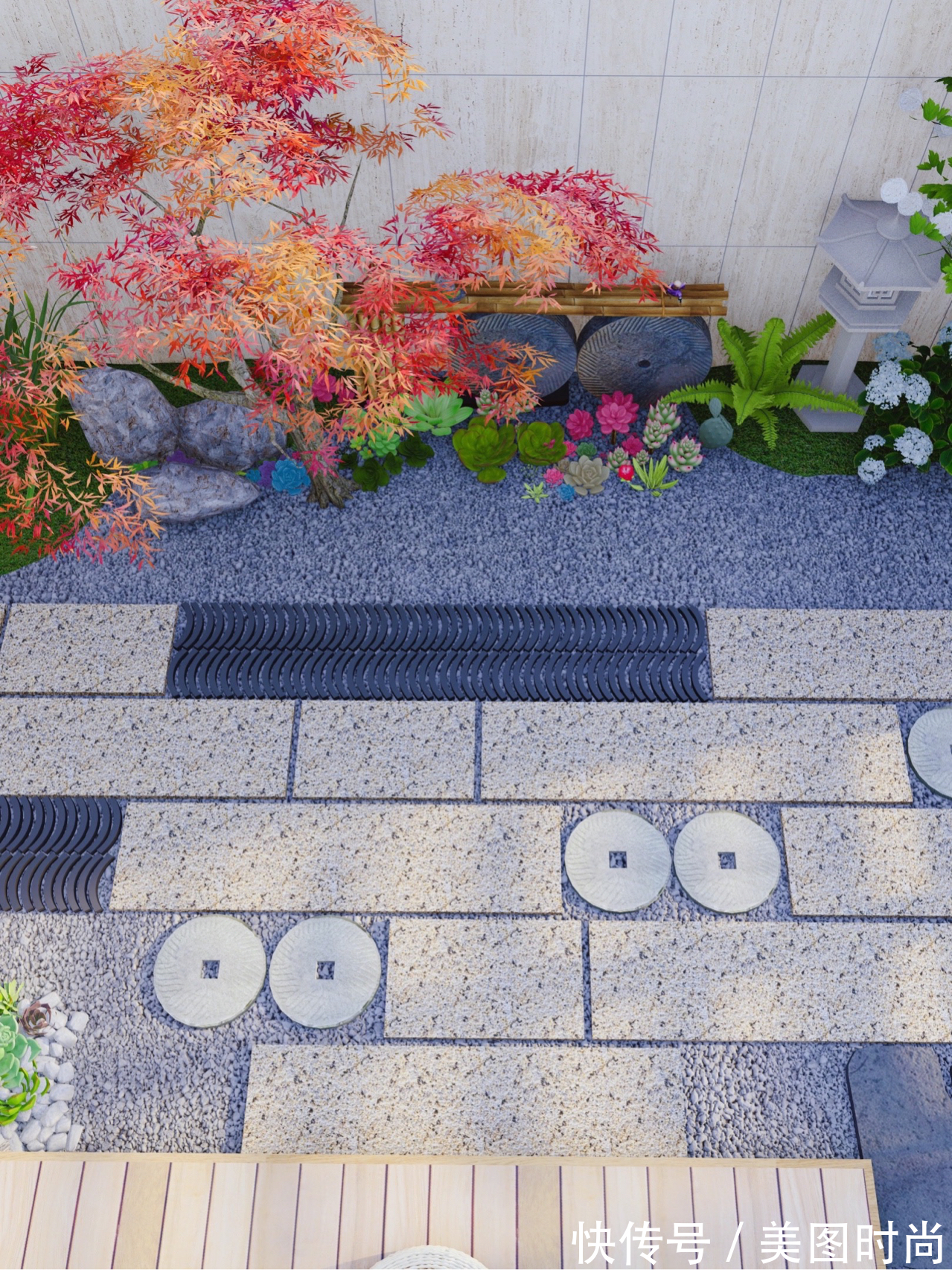 花园|30㎡上下庭院如何设计?这种精致的治愈系现代风小花园,太好看啦