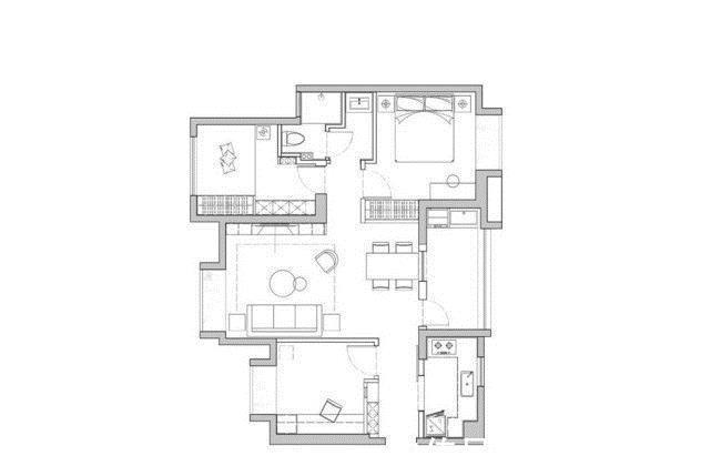 卫生间|76平米的现代风装修,这套三居室简直就是让人宁静的心灵港湾