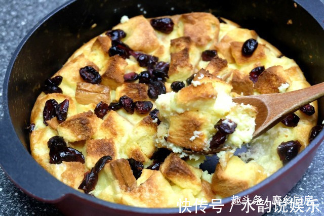 剩面包换个吃法，加两个鸡蛋半袋牛奶，变身美味甜品，孩子更喜欢