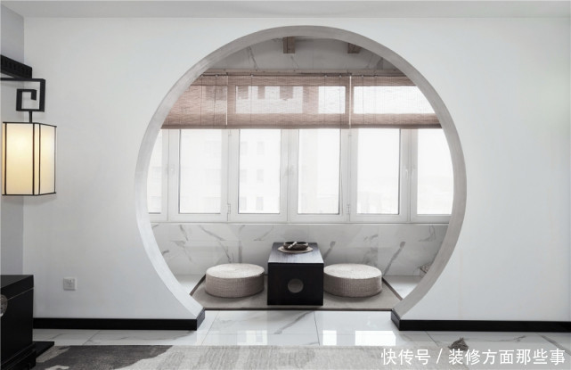 东方之美|153平黑白风中式三居室,简朴优美,典雅大气