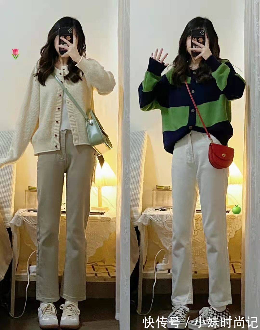 针织衫 早春这么穿,个性还吸睛,元气少女感满满,谁拒绝的了呢?超美