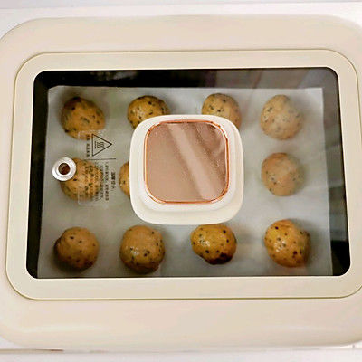 一次成功空心黑芝麻麻薯