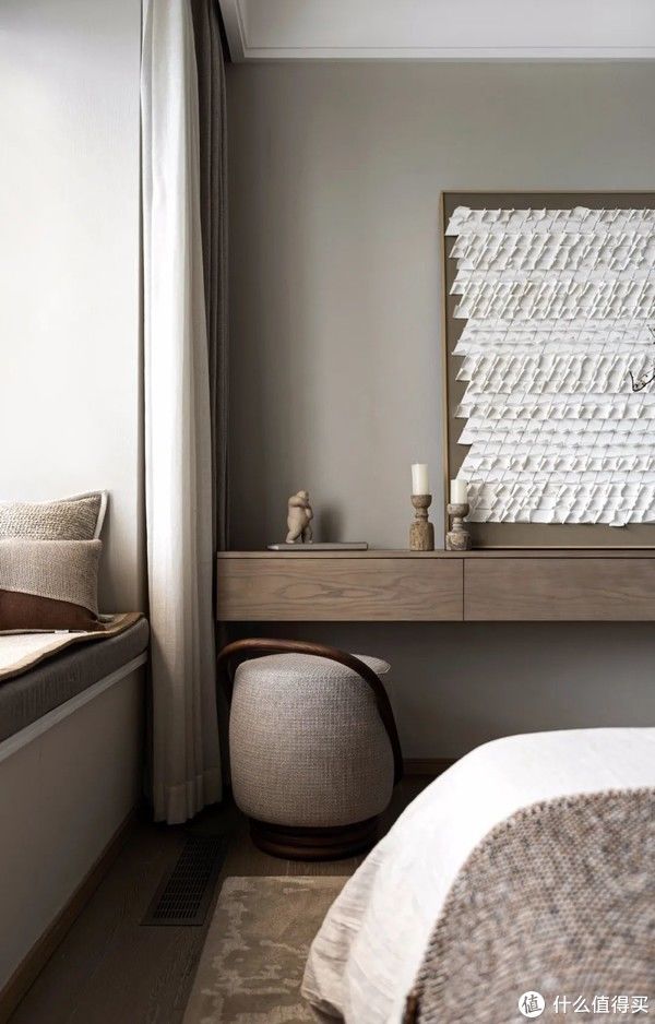 空间|107㎡三室一厅，最美禅意中式风，原木风的家，惊艳了我