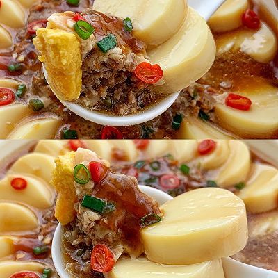 豆腐|肉末豆腐蒸蛋