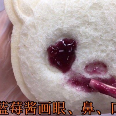 果醬畫|老媽做的兒童節藍莓糯米餐包，怎么吃都不膩