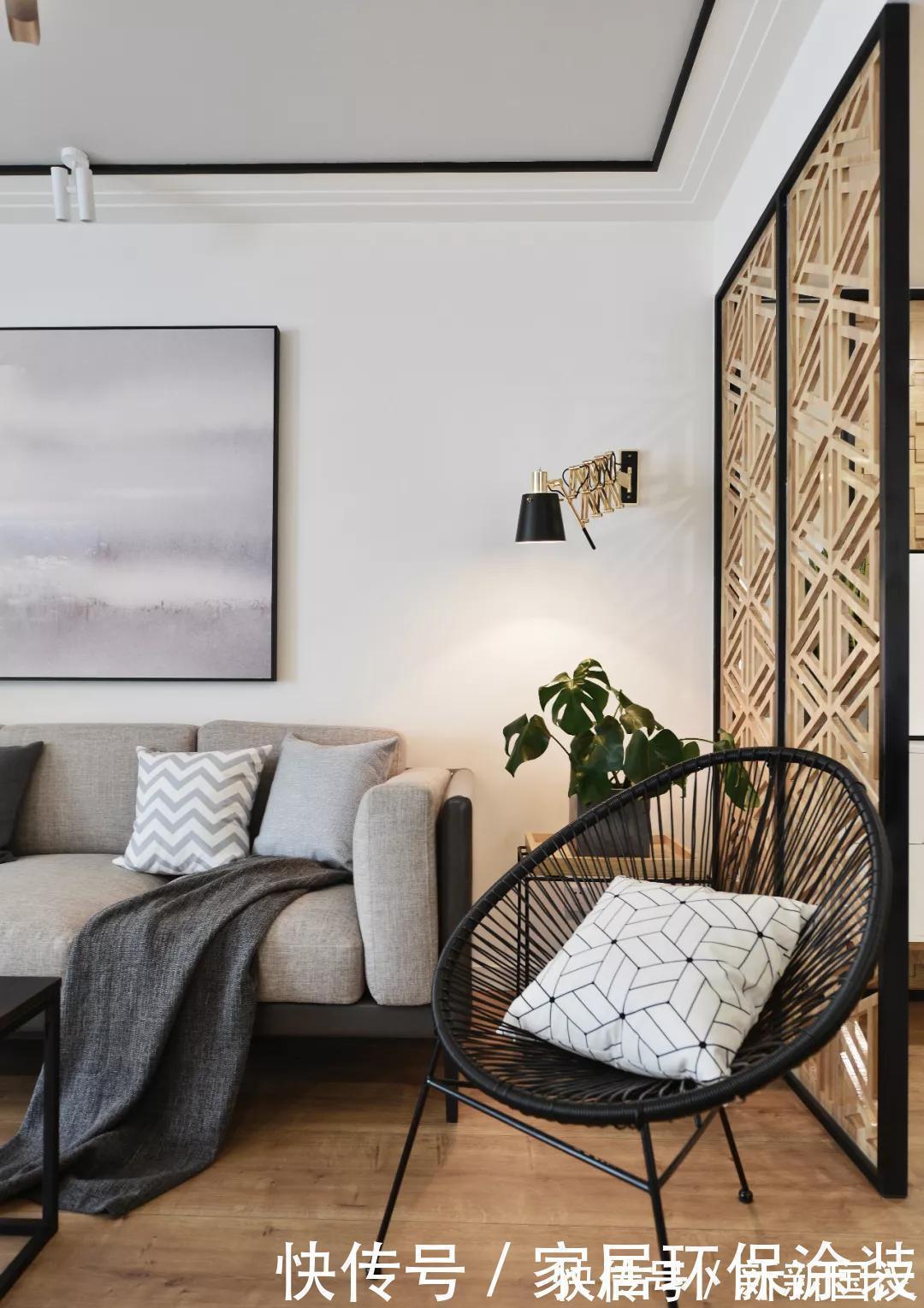 简约风|小夫妻的大三居美宅，现代简约风清新时尚，休闲阳台太赞了，羡慕