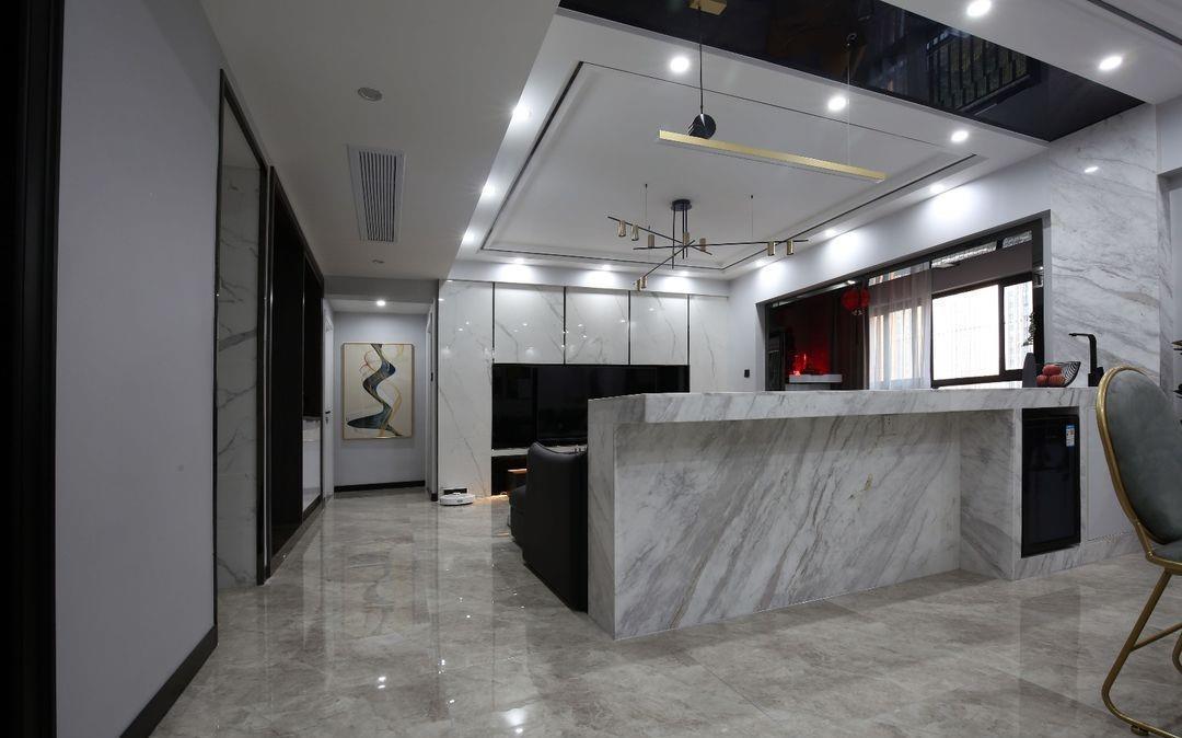 设计风格|137平方米的轻奢三居,这才是年轻人的最爱,设计的太上档次了!