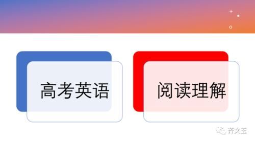 齐文玉：你知道高考英语阅读理解的高分技巧吗？巧解主旨大意题