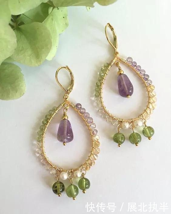 铁丝|嫌弃耳环难看,在家拿些珠子,串一串,每天都戴不同风格!附教程